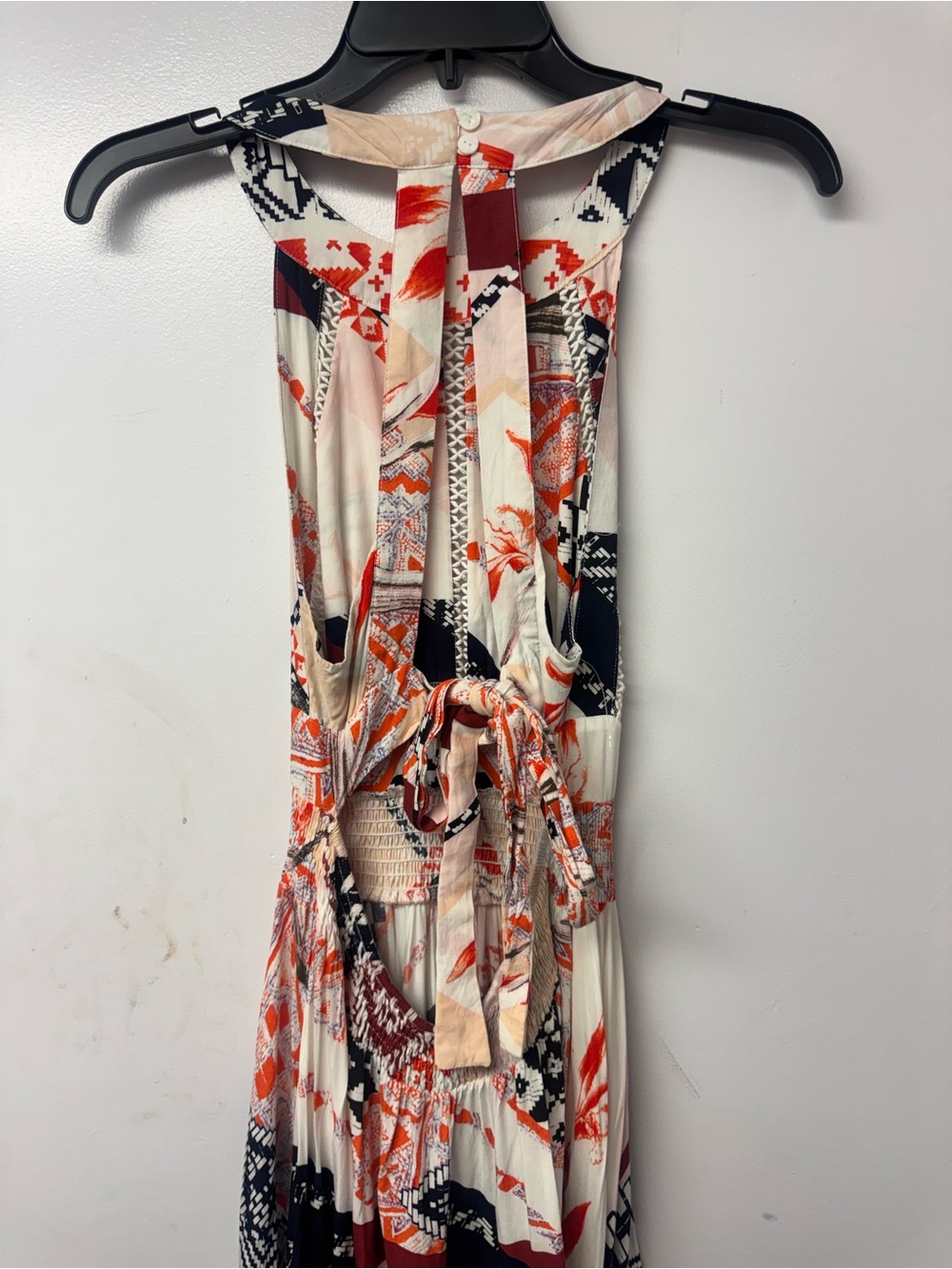 Abel The Label Open Back Halter Maxi Dress Large Boho Resort Anthropologie B6 - Picture 9 of 16